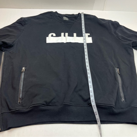Cult Of Individuality Sweatshirt Mens XXXL Logo Crewneck Zip Pockets Side Zipper - Picture 8 of 11